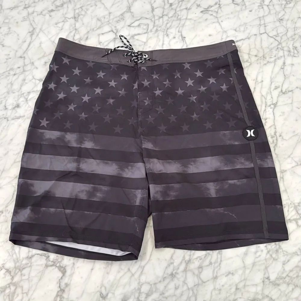 Americana Phantom Patriot 20" Outseam Board Shorts Sz 36 NWOT